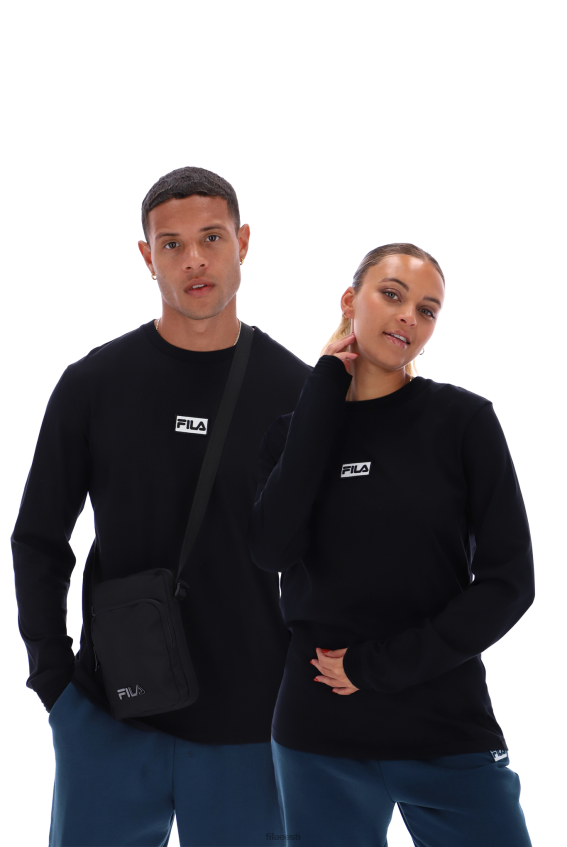FILA Fila tammevärvi unisex pikkade varrukatega t-särk L080L3271