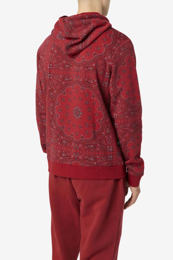 rabarberi/bandaani trükk FILA rabarberi/bandaani mustriga seneca hoodie fila L080L522