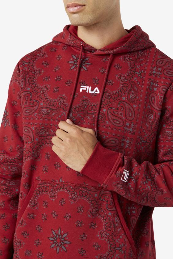 rabarberi/bandaani trükk FILA rabarberi/bandaani mustriga seneca hoodie fila L080L522