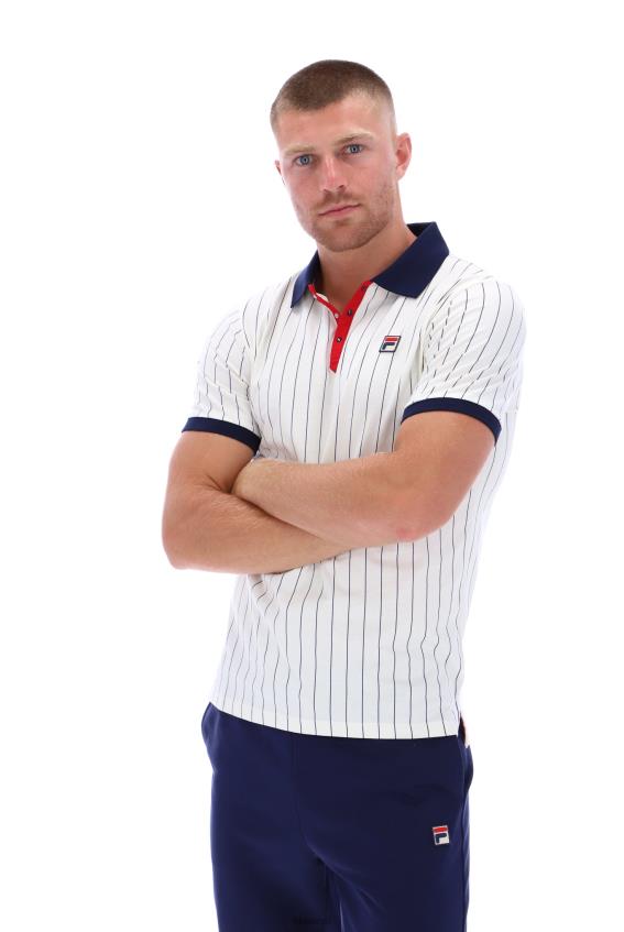 FILA bb1 fila klassikaline vintage triibuline polo L080L3313