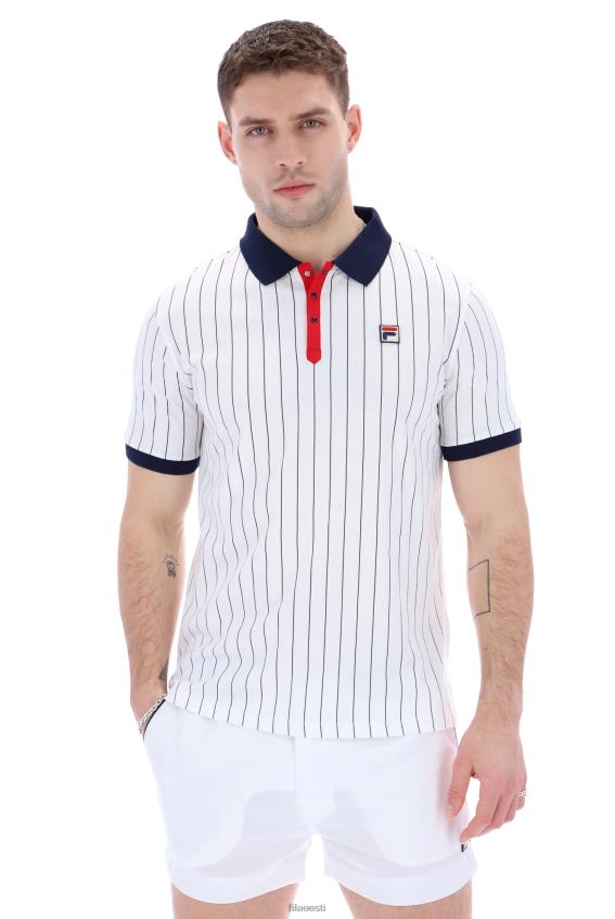 FILA bb1 klassikaline vintage mood fila triibuline polo L080L3338