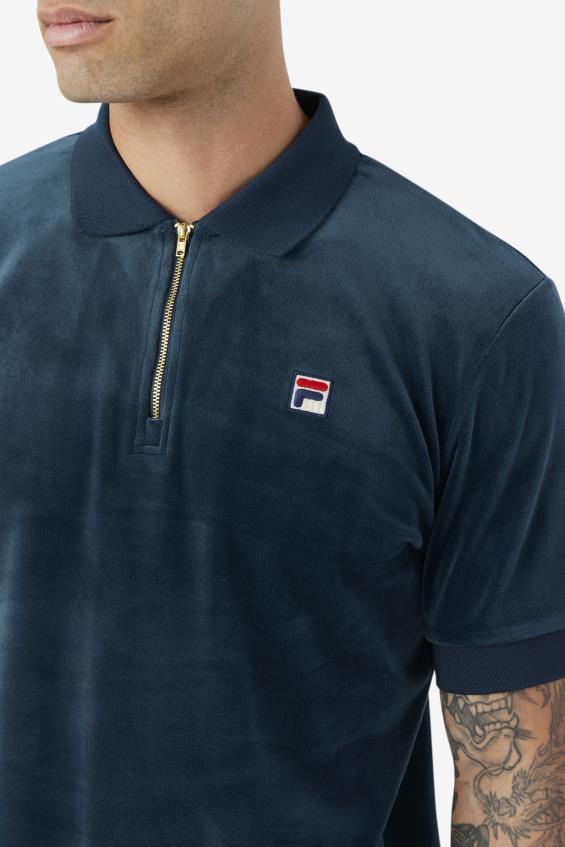 sinine FILA teal fila devon veluur polo L080L411