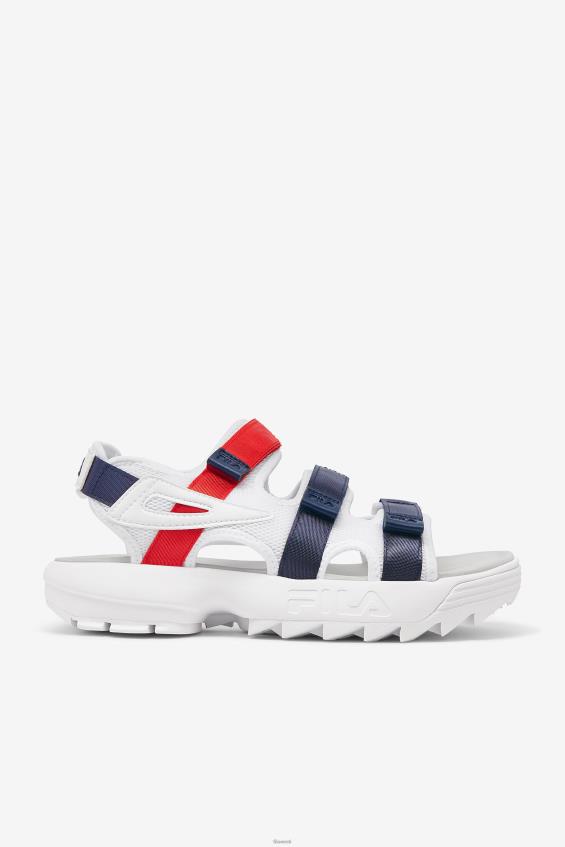 valge/merepunane/punane FILA fila meeste disruptor sandaalid valge/tumesinine/punane L080L187