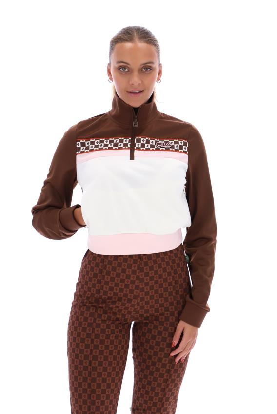 FILA fila laura 1/4 tõmblukuga prinditud roomik L080L3406