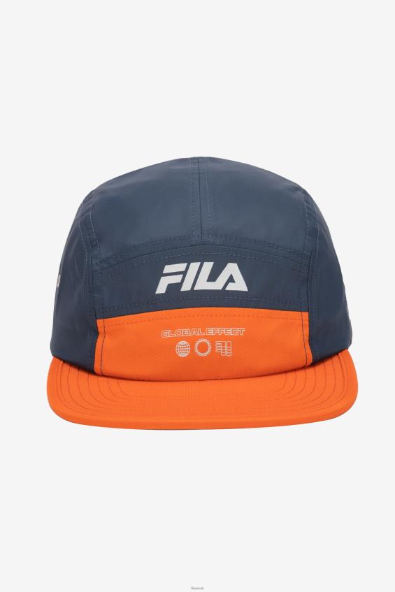 tumesinine/kirsstomat FILA mereväe/kirsstomatiga fila 5 paneeliga matkamüts L080L975