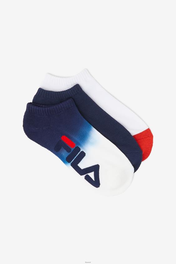 merevägi FILA fila navy naiste dip dye no show sokid 3-pakk L080L1084