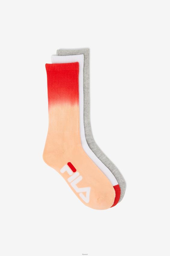 virsik FILA naiste dip dye crew sokk 3-pakendis virsiku fila L080L1013
