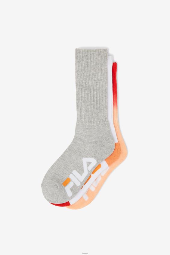 virsik FILA naiste dip dye crew sokk 3-pakendis virsiku fila L080L1013